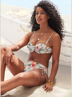 LASCANA Maillots De Bain<Haut de bikini bandeau à armatures imprimé floral : chaque pièce est unique