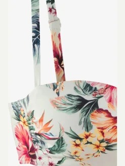 LASCANA Maillots De Bain<Haut de bikini bandeau à armatures imprimé floral : chaque pièce est unique