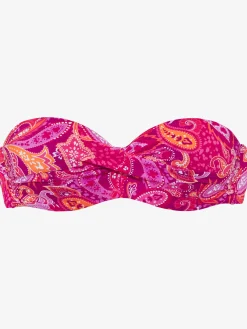 Vivance Maillots De Bain<Haut de bikini bandeau à armatures motif paisley
