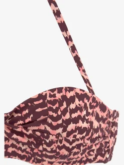LASCANA Maillots De Bain<Haut de bikini bandeau à armatures imprimé tendance