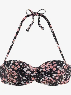 LASCANA Maillots De Bain<Haut de bikini bandeau à armatures imprimé fantaisie