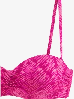 JETTE Maillots De Bain<Haut de bikini bandeau à armatures imprimé graphique