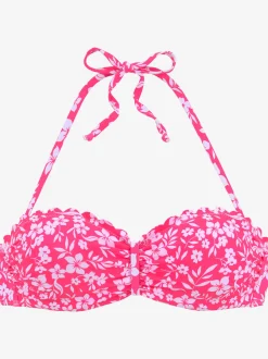 Vivance Maillots De Bain<Haut de bikini bandeau à armatures imprimé à fleurs mode