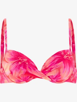 s.Oliver Maillots De Bain<Haut de bikini push-up design floral tendance