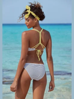 Venice Beach Maillots De Bain<Haut de bikini push-up design rayé avec détails contrastés