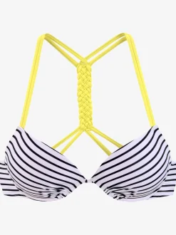 Venice Beach Maillots De Bain<Haut de bikini push-up design rayé avec détails contrastés