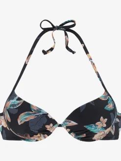 Venice Beach Maillots De Bain<Haut de bikini push-up imprimé avec fleurs d'hibiscus tendance