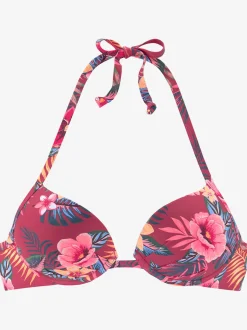 s.Oliver Maillots De Bain<Haut de bikini push-up imprimé tropical