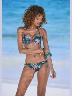 LASCANA Maillots De Bain<Haut de bikini push-up imprimé tropical