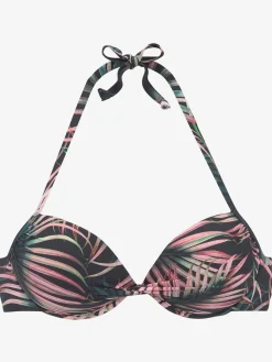 LASCANA Maillots De Bain<Haut de bikini push-up imprimé tropical