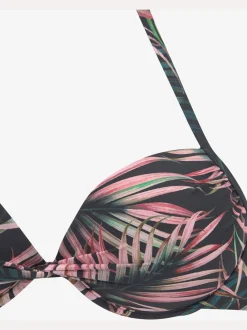 LASCANA Maillots De Bain<Haut de bikini push-up imprimé tropical