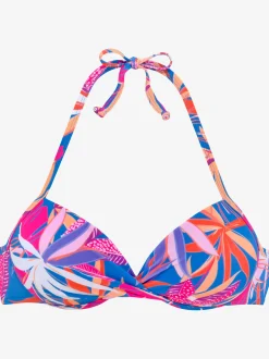 Buffalo Maillots De Bain<Haut de bikini push-up motif floral – chaque pièce est unique