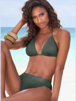 s.Oliver Maillots De Bain<Haut de bikini triangle bord découpé au laser tendance