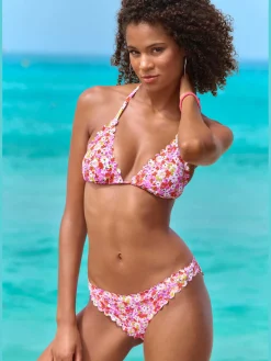 LASCANA Maillots De Bain<Haut de bikini triangle bords ondulés au laser