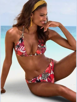 LASCANA Maillots De Bain<Haut de bikini triangle imprimé tropical