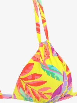 s.Oliver Maillots De Bain<Haut de bikini triangle motif floral – chaque pièce est unique