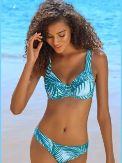 LASCANA ACTIVE Maillots De Bain<Haut de maillot de bain à armatures imprimé palmiers tendance