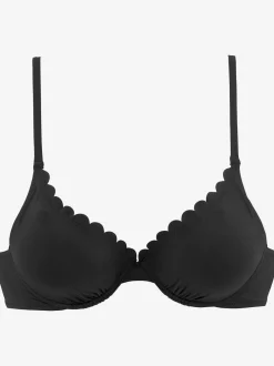 LASCANA Maillots De Bain<Haut de maillot de bain à armatures bords ondulés au laser