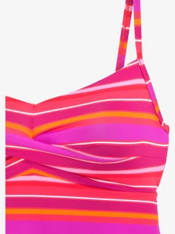 s.Oliver Maillots De Bain<Haut de maillot de bain à armatures imprimé rayé estival