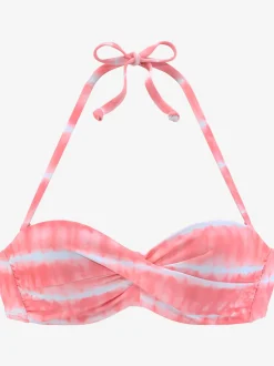 s.Oliver Maillots De Bain<Haut de maillot de bain à armatures imprimé, effet de couleur différent pour chaque pièce