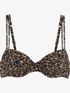 Vivance Maillots De Bain<Haut de maillot de bain à armatures imprimé léopard tendance