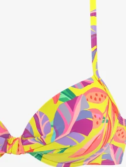 s.Oliver Maillots De Bain<Haut de maillot de bain à armatures motif floral – chaque pièce est unique