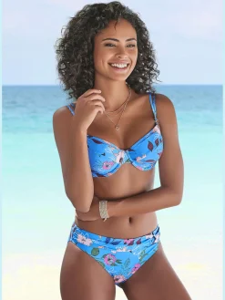 s.Oliver Maillots De Bain<Haut de maillot de bain à armatures imprimé floral moderne