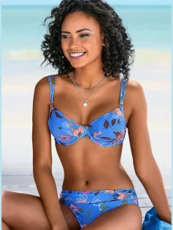 s.Oliver Maillots De Bain<Haut de maillot de bain à armatures imprimé floral moderne