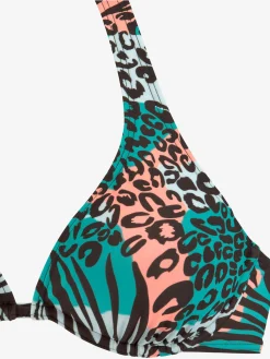 Venice Beach Maillots De Bain<Haut de maillot de bain à armatures imprimé, effet de couleur différent pour chaque pièce