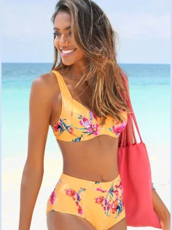 Sunseeker Maillots De Bain<Haut de maillot de bain à armatures imprimé floral moderne