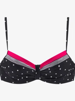 LASCANA Maillots De Bain<Haut de maillot de bain à armatures mélange tendance de rayures et pois