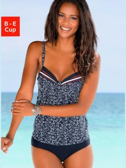 LASCANA Maillots De Bain<Haut de maillot de bain à armatures imprimé minimaliste