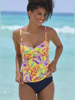 s.Oliver Maillots De Bain<Haut de maillot de bain à armatures motif floral – chaque pièce est unique