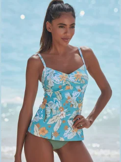 Sunseeker Maillots De Bain<Haut de maillot de bain à armatures imprimé tropical tendance
