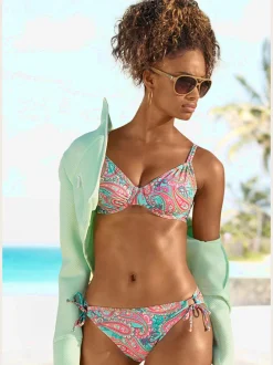 Venice Beach Maillots De Bain<Haut de maillot de bain à armatures imprimé, effet de couleur différent pour chaque pièce