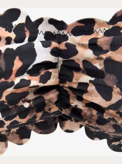 LASCANA Maillots De Bain<Haut de maillot de bain bandeau imprimé léopard tendance et bord ondulé