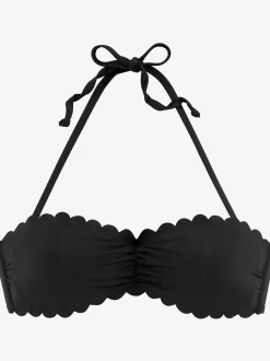 LASCANA Maillots De Bain<Haut de maillot de bain bandeau bords ondulés au laser