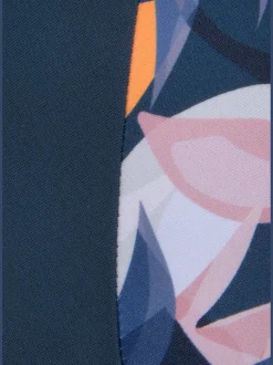 LASCANA ACTIVE Maillots De Bain<Haut de maillot de bain court coloris uni tendance avec empiècements imprimés sur les côtés