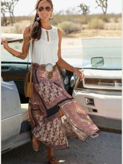 LASCANA Débardeurs|T-Shirts<Haut de plage empiècement dentelle transparent aux épaules