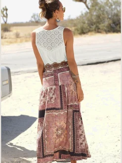 LASCANA Débardeurs|T-Shirts<Haut de plage empiècement dentelle transparent aux épaules