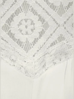 LASCANA Débardeurs|T-Shirts<Haut de plage empiècement dentelle transparent aux épaules