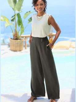 LASCANA T-Shirts|Débardeurs<Haut de plage encolure ronde