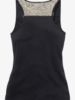LASCANA Débardeurs|T-Shirts<Haut de plage paillettes sur les bretelles et le haut du dos