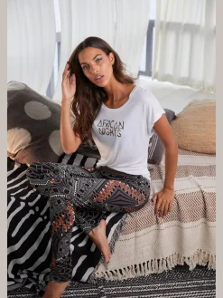 LASCANA Pyjamas<Haut de pyjama manches courtes