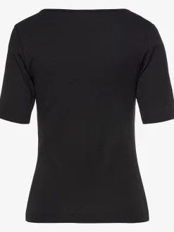 LASCANA Pyjamas<Haut de pyjama t-shirt à encolure ronde