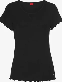 s.Oliver Pyjamas<Haut de pyjama t-shirt à manches courtes avec encolure ronde