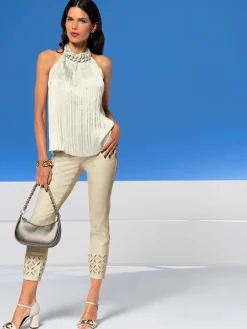 Ashley Brooke Tenues De Cérémonie|Débardeurs<Haut plissé accessoire élégant