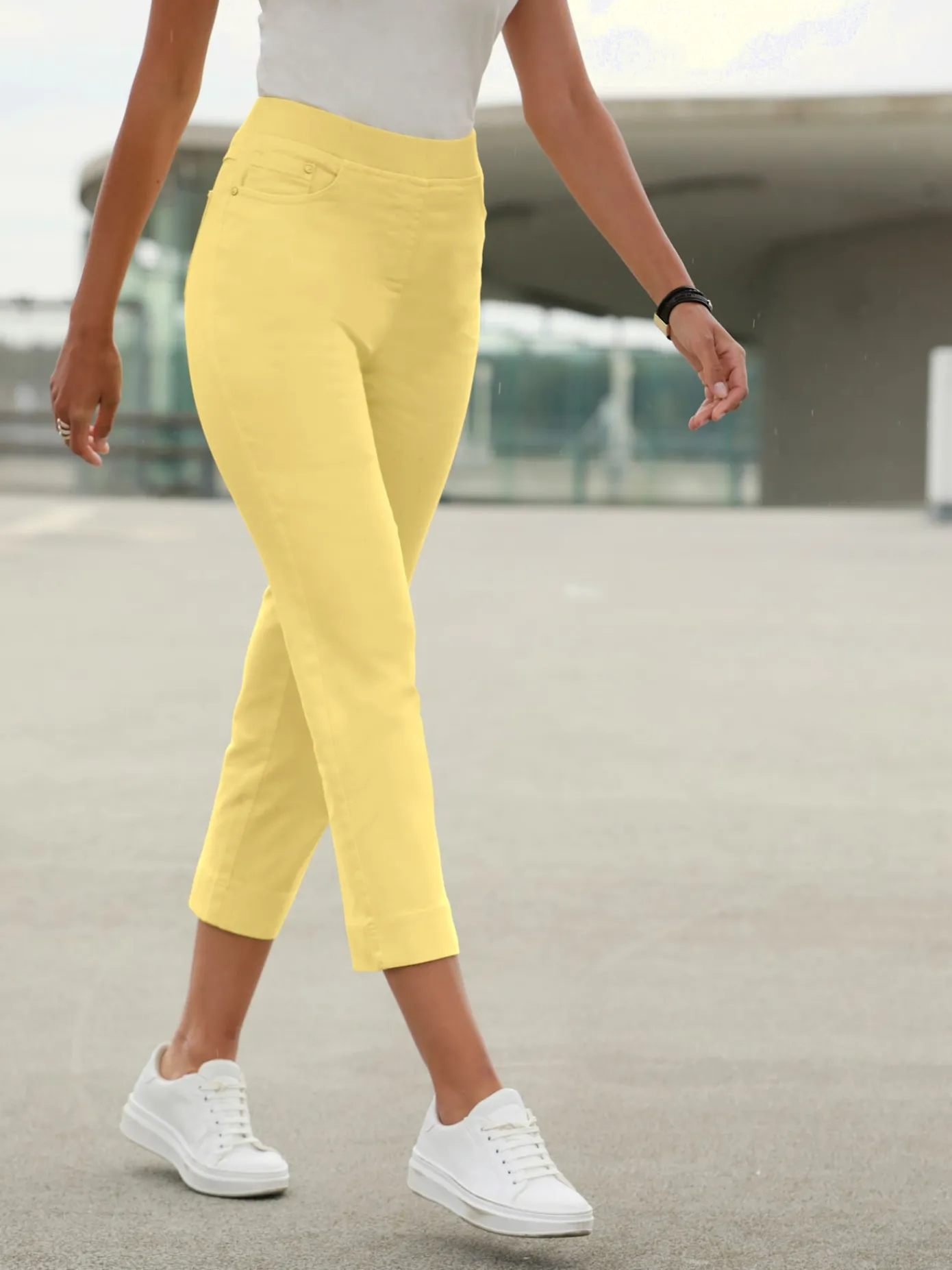 Pantalons<Jean 7/8 avec coton