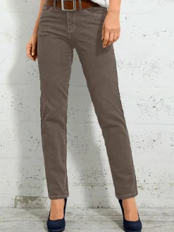 Pantalons<Jean à ceinture avec passants fermeture à glissière