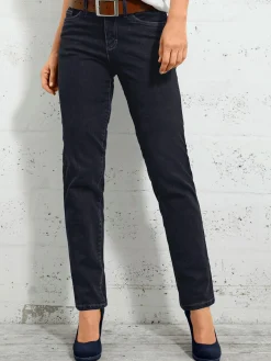 Pantalons<Jean à ceinture avec passants fermeture à glissière